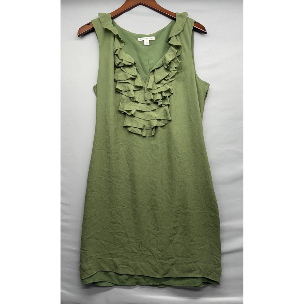 Banana Republic Light Olive Green Ruffle Mini Dress